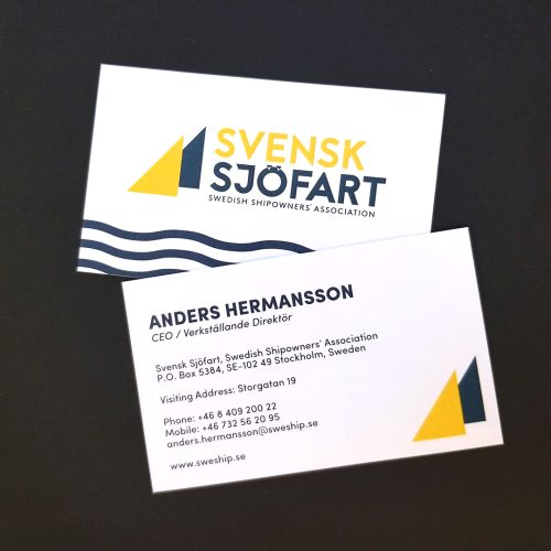 Visitkort dubbelsidigt